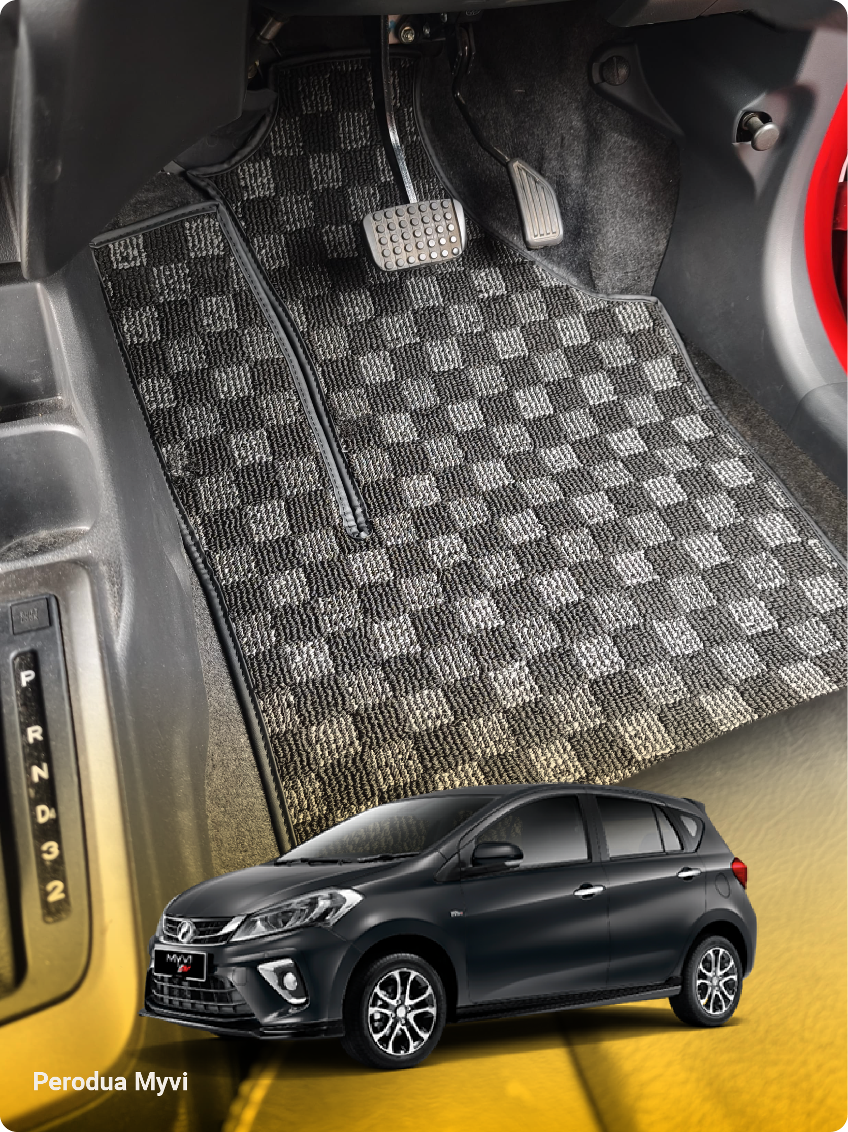 Dr Karpet karpet dadu untuk Perodua Myvi