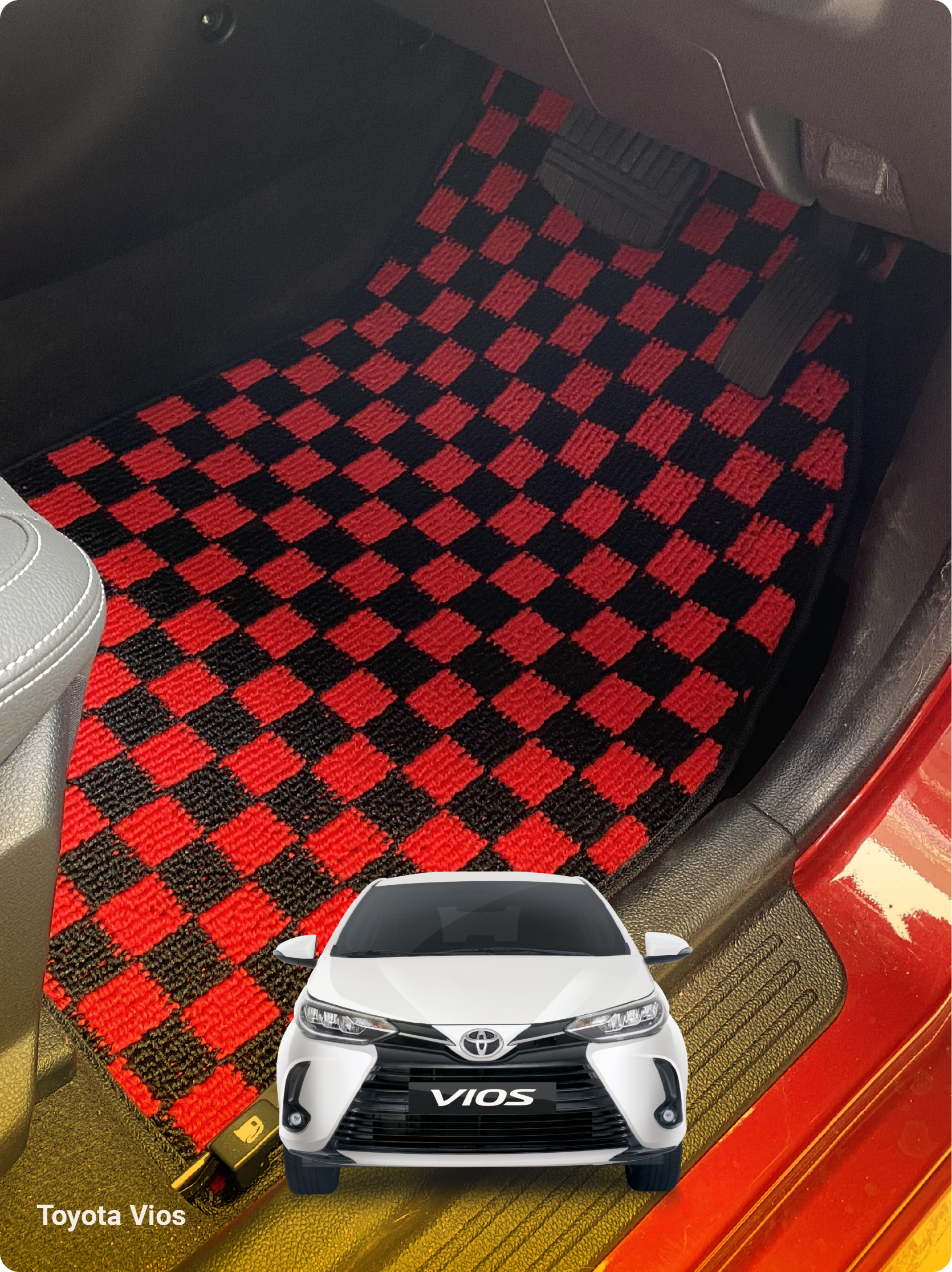 Dr Karpet karpet dadu untuk Toyota Vios