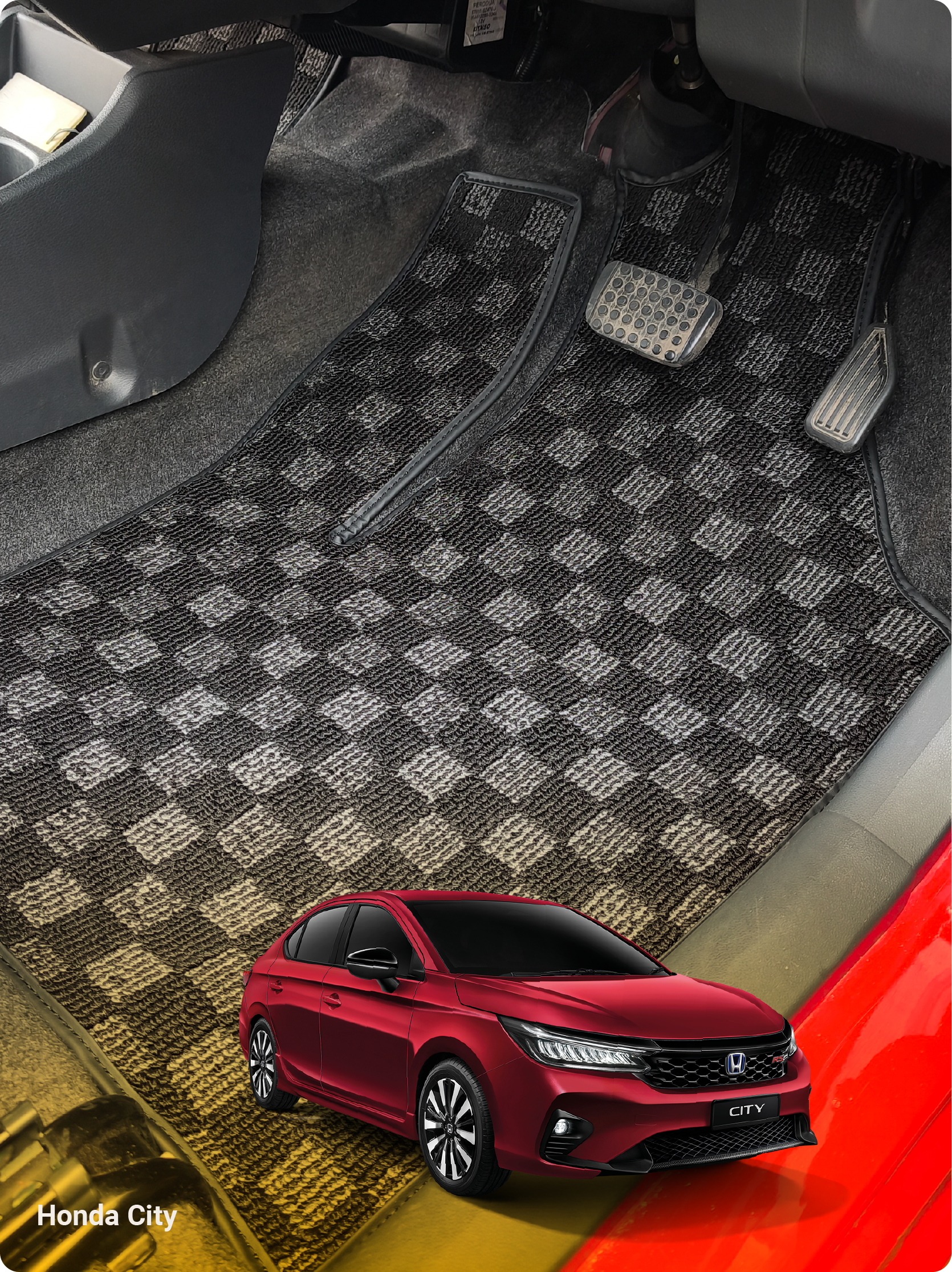 Dr Karpet karpet dadu untuk Honda City