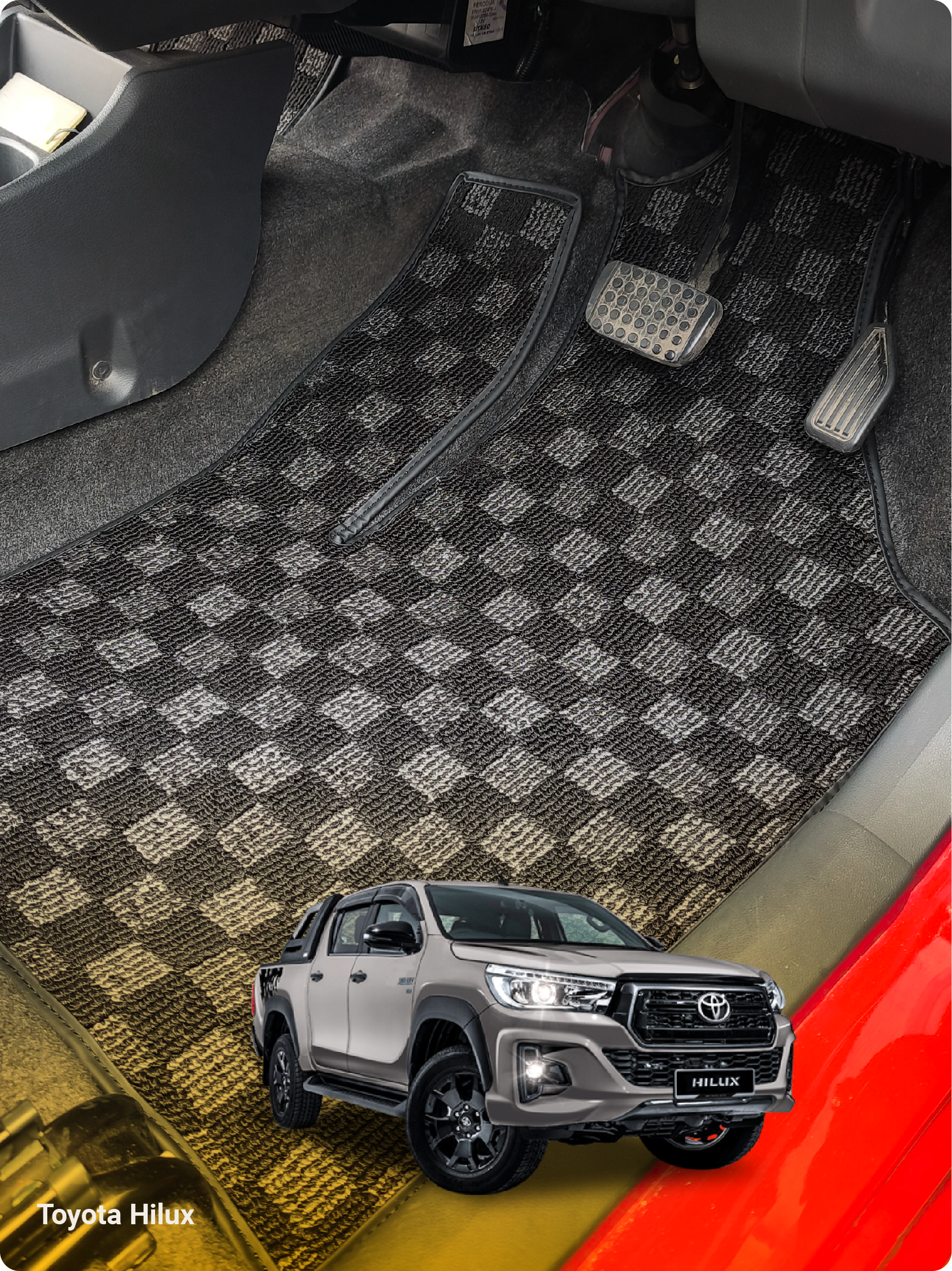 Dr Karpet karpet dadu untuk Toyota Hilux